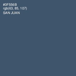 #3F556B - San Juan Color Image